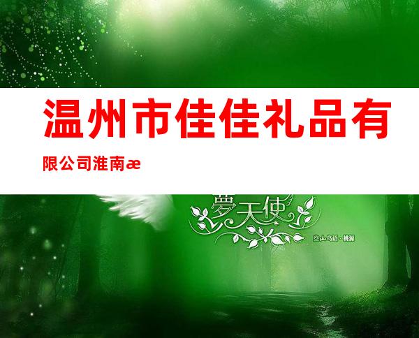 温州市佳佳礼品有限公司淮南总代理